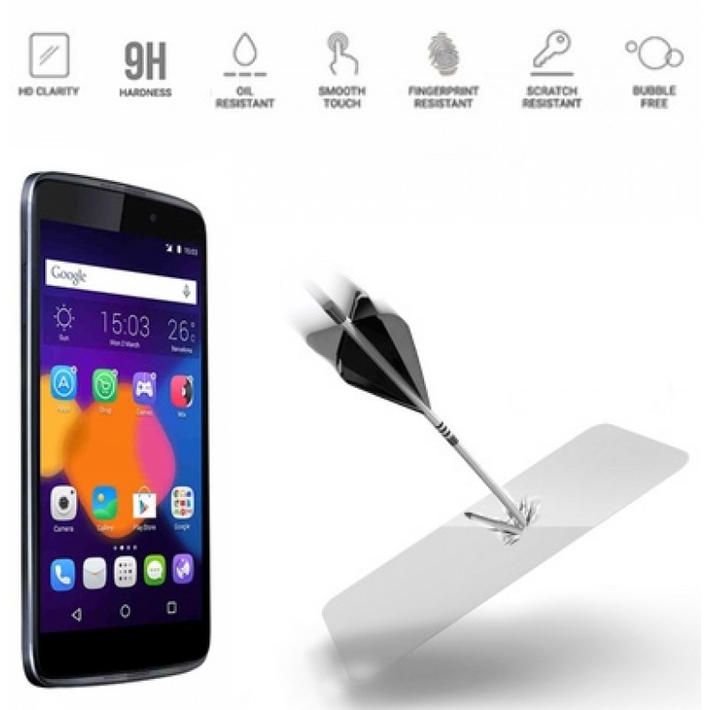 Ekrano grūdinto stiklo plėvelė (Idol 3 6045y 5.5) Ekrano grūdinto stiklo plėvelė (Idol 3 6045y 5.5)